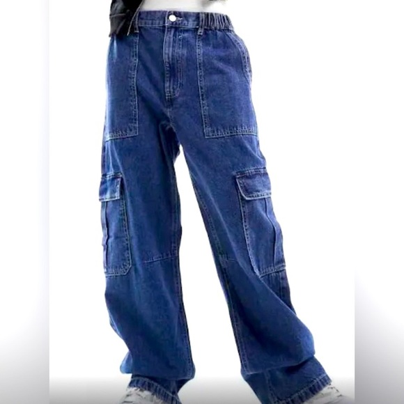 NWOT ASOS DESIGN cargo jeans Size 32 - Picture 1 of 6